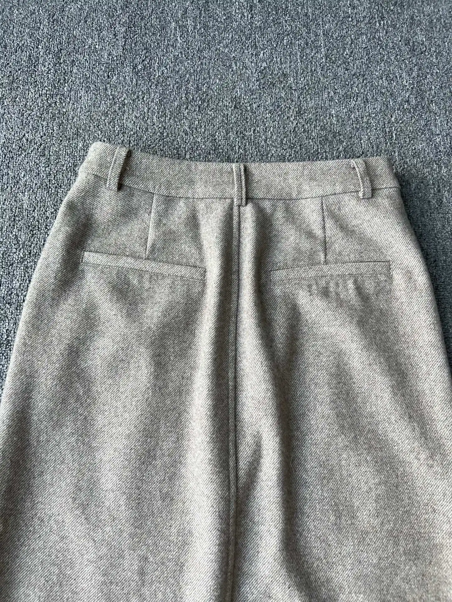 새로운 고품질 패션 레저 출퇴근용 여성용 초가을 울 A라인 스커트