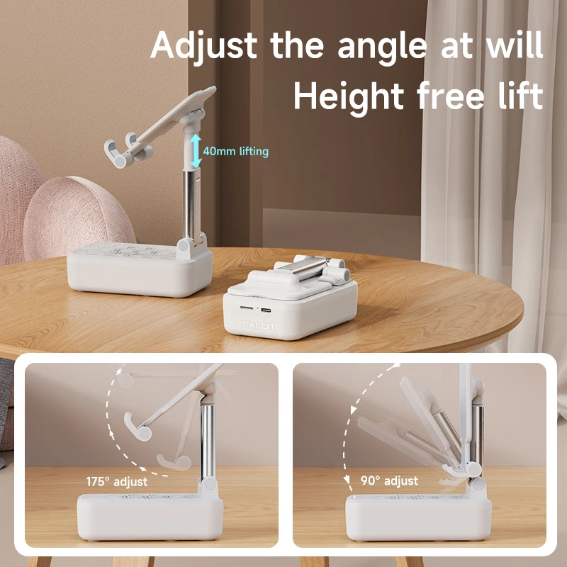 ZEALOT Z7 мини беспроводные Bluetooth колонки бытовой складной держатель портативный Настольный планшеты телефоны подставка стерео объемный