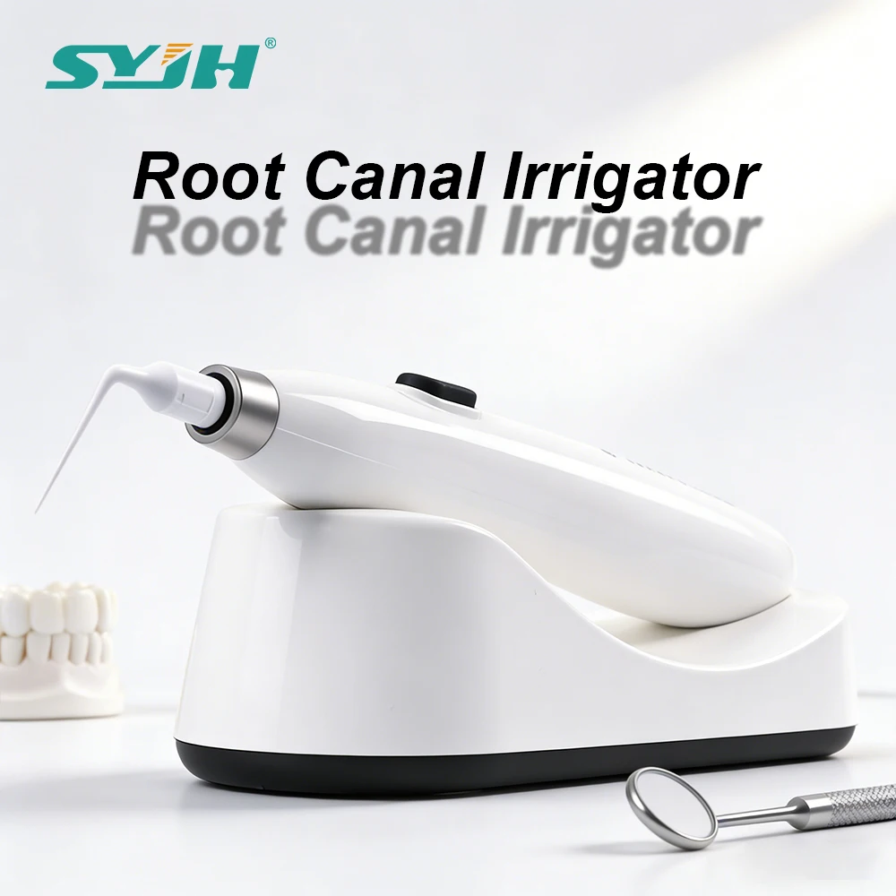 Dental Endo Activator Ultrasonic Dental Endo Activator Vibration Cleaning Irregation Root Canals Dentistry Tool with 20 Tips