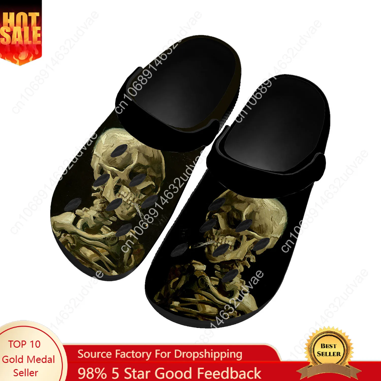 

Van Gogh Water Shoes Mens Womens High Quality Fashion Home Garden Clogs Customizd Sandals Beach Breathable Hole Slippers