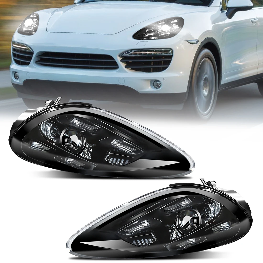 High Quality With Warranty Car Parts Auto Lamp LED Matrix Headlight DRL Headlamp For Porsche Cayenne 958.1 2011 2012 2013 2014