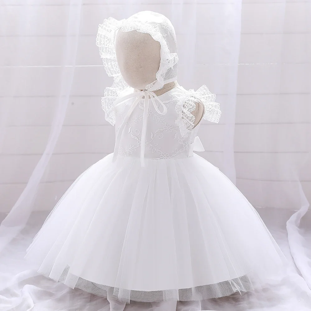 

Baby Girl Dress Baptism Dresses For Girls 1st Year Birthday Party Wedding Baby Infant White Christening Princess Dress