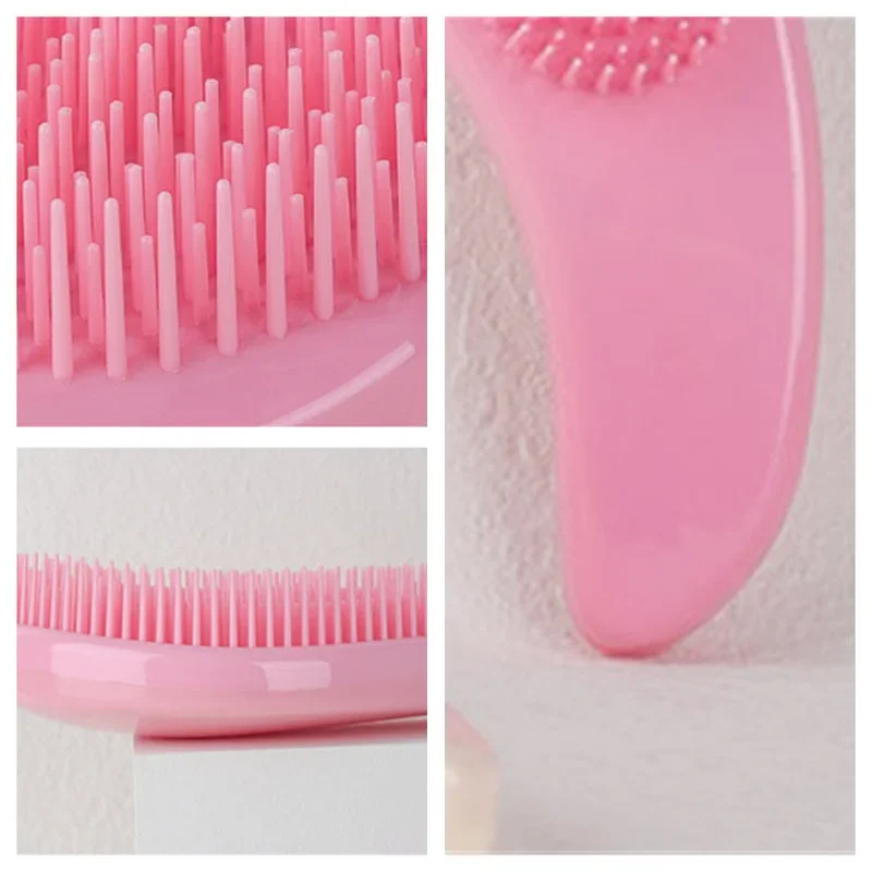 Portable Magic Handle Hair Comb Anti Static Massage Edge Brush Detangle Shower Colorful Combs Barber Salon Styling Tool 2022