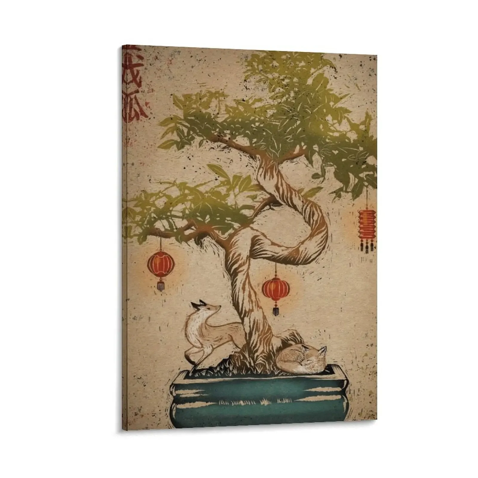 

Bonsai fox Canvas Painting Decorative picture Decorative paintings wall frame for living room decorations for the room