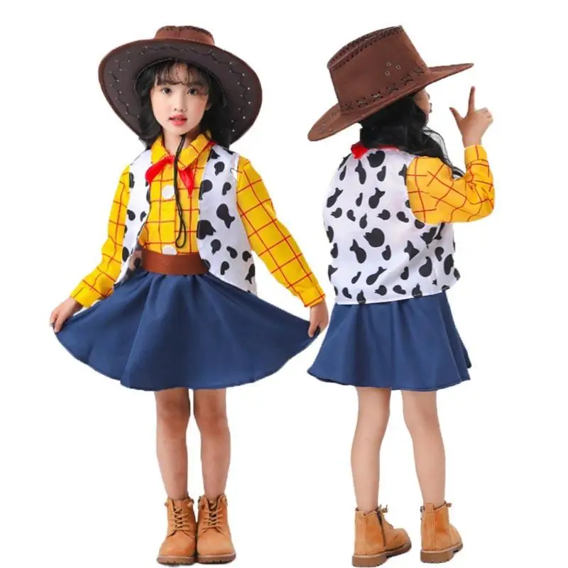 loween Costume Toy S Woody Stage Costume Women's Traditional Clothing Festival Celebration Event Performance Dr