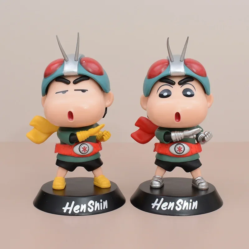 Masked Shin-chan New No. 1 Crayon Shin-chan Cute Trendy Hand-made Office Model Ornaments Boxed for friends gift