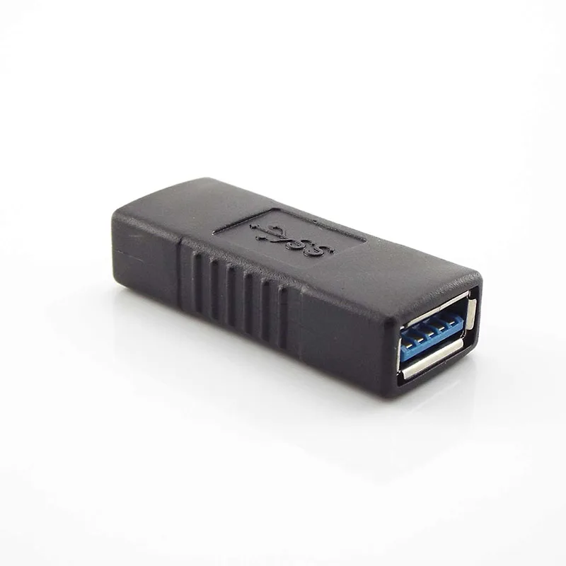 Super prędkość USB 3.0 łącznik adaptera transmisja danych konwertera przedłużacza złącze żeńskie do żeńskiego dla Laptop