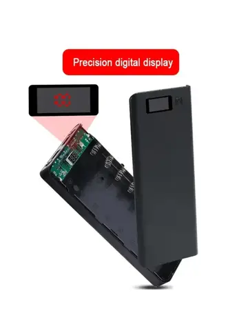 Dual USB Power Bank LED Shell DIY Shell 18650 Holder Cases Detachable Battery Charge Storage Box Without Battery For CellPhone