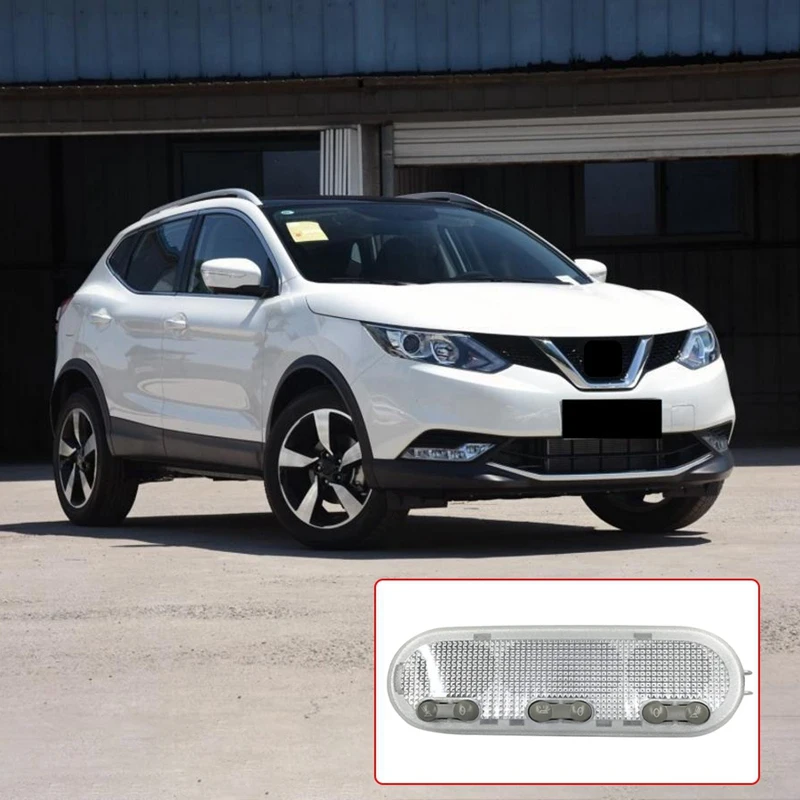 3-Botton Car Interior Dome Reading Light Ceiling Lamp For Nissan Qashqai Sunny Micra/March Interior Light For Cars