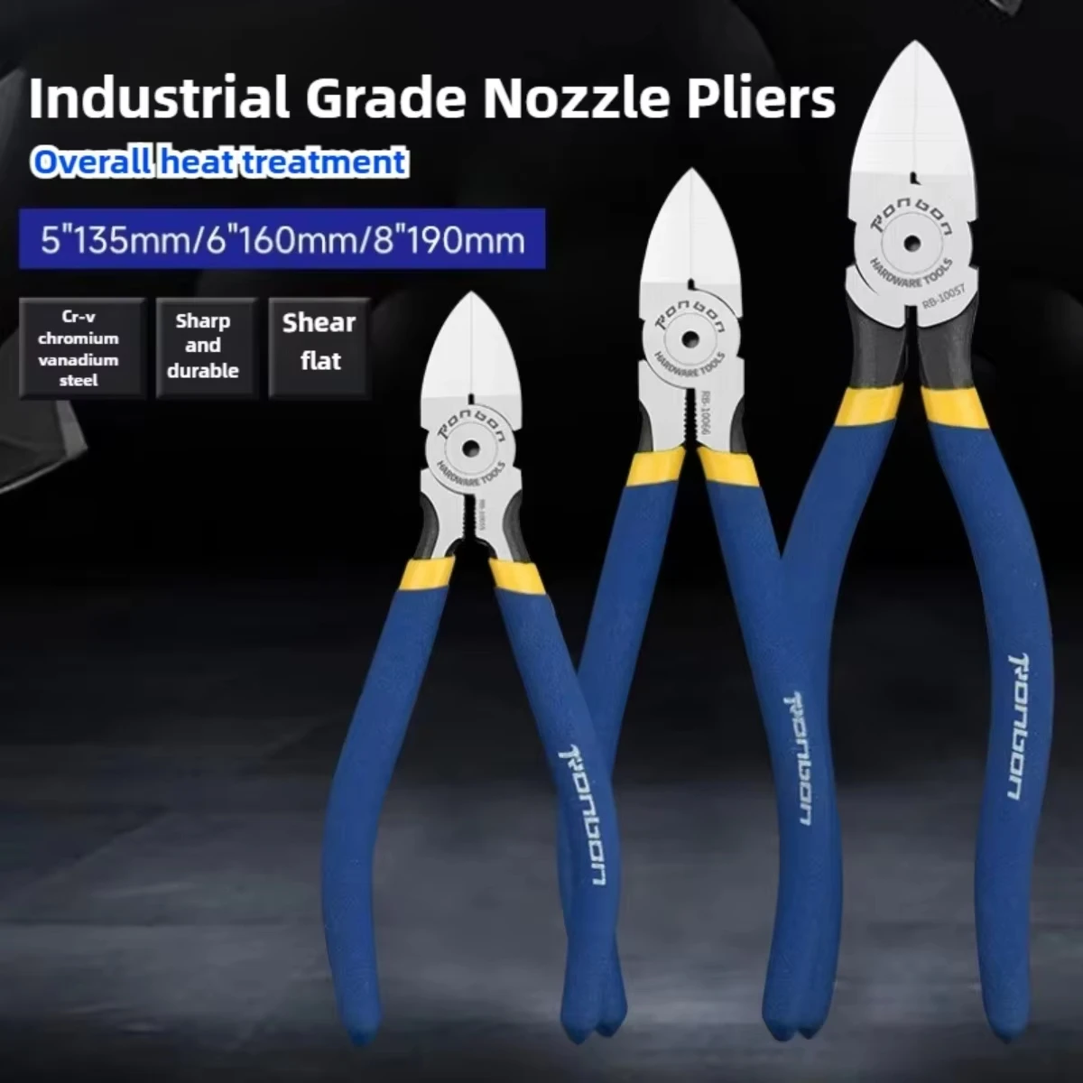 

5/6/8 Inch Professional Cutting Pliers Wire Stripping Tool Side Cutter Cable Burrs Nipper Electricians DIY Repair Hand Tools