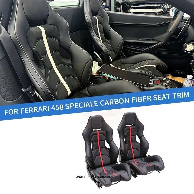 Dry Carbon Fiber Racing Bucket Seat for 458 Speciale 488 GTB 812 Superfast F8 Tributo 296GTB SF90 Aftermarket Track Seat