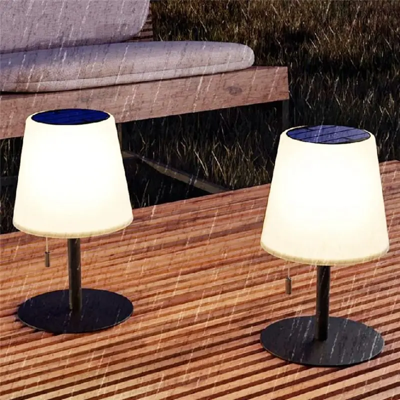 AEE8-Solar Charging Cord Lamp Outdoor Waterproof Table Lamp Solar Camping Table Lamp
