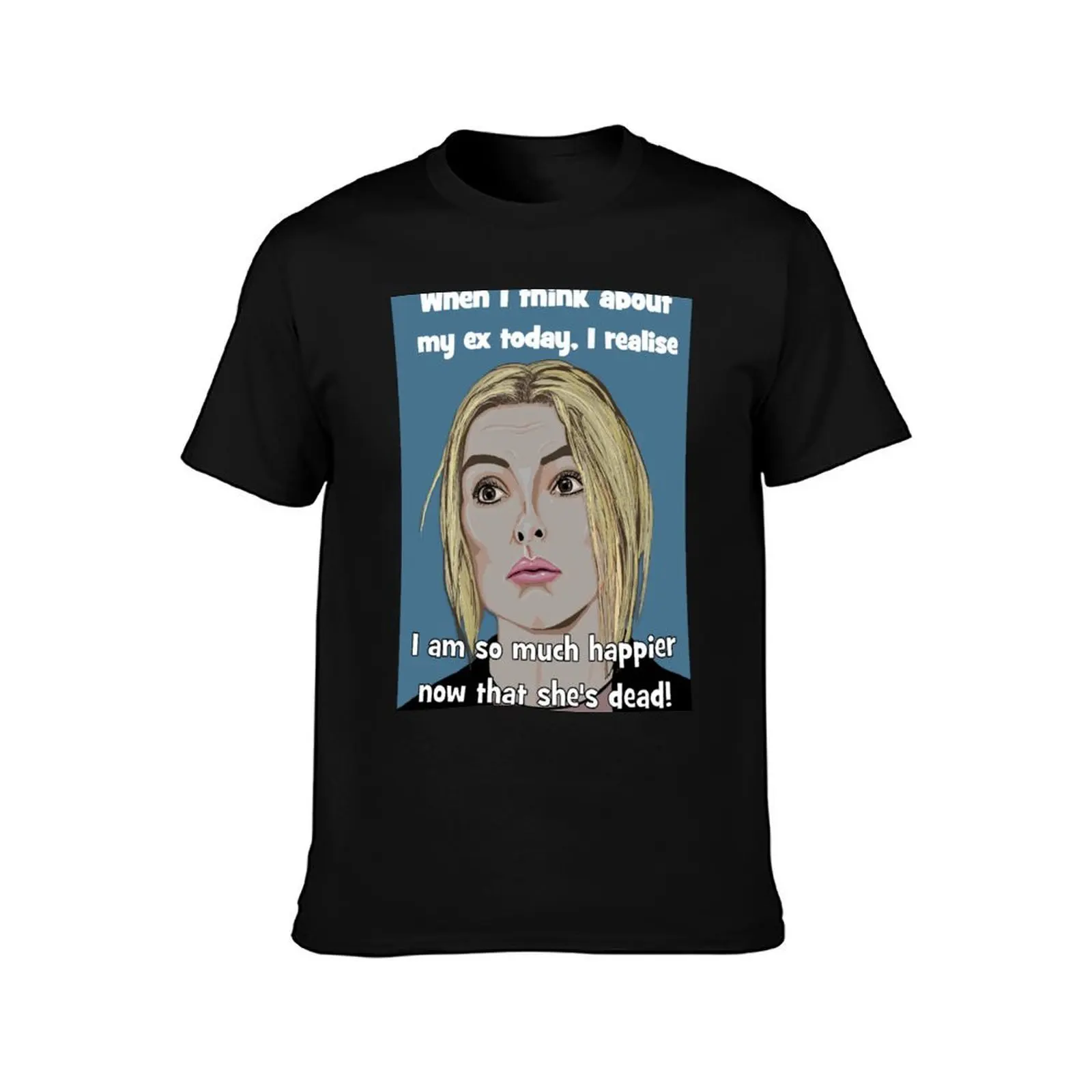 Villanelle - when I think about my ex T-Shirt, Summer Casual Cotton Tee, Oversized Streetwear Tops, Vintage Graphic Print