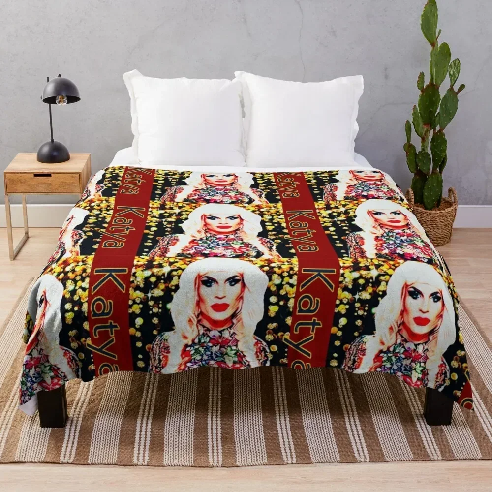 Katya Tribute 2 Throw Blanket Moving anime Summer Camping Blankets