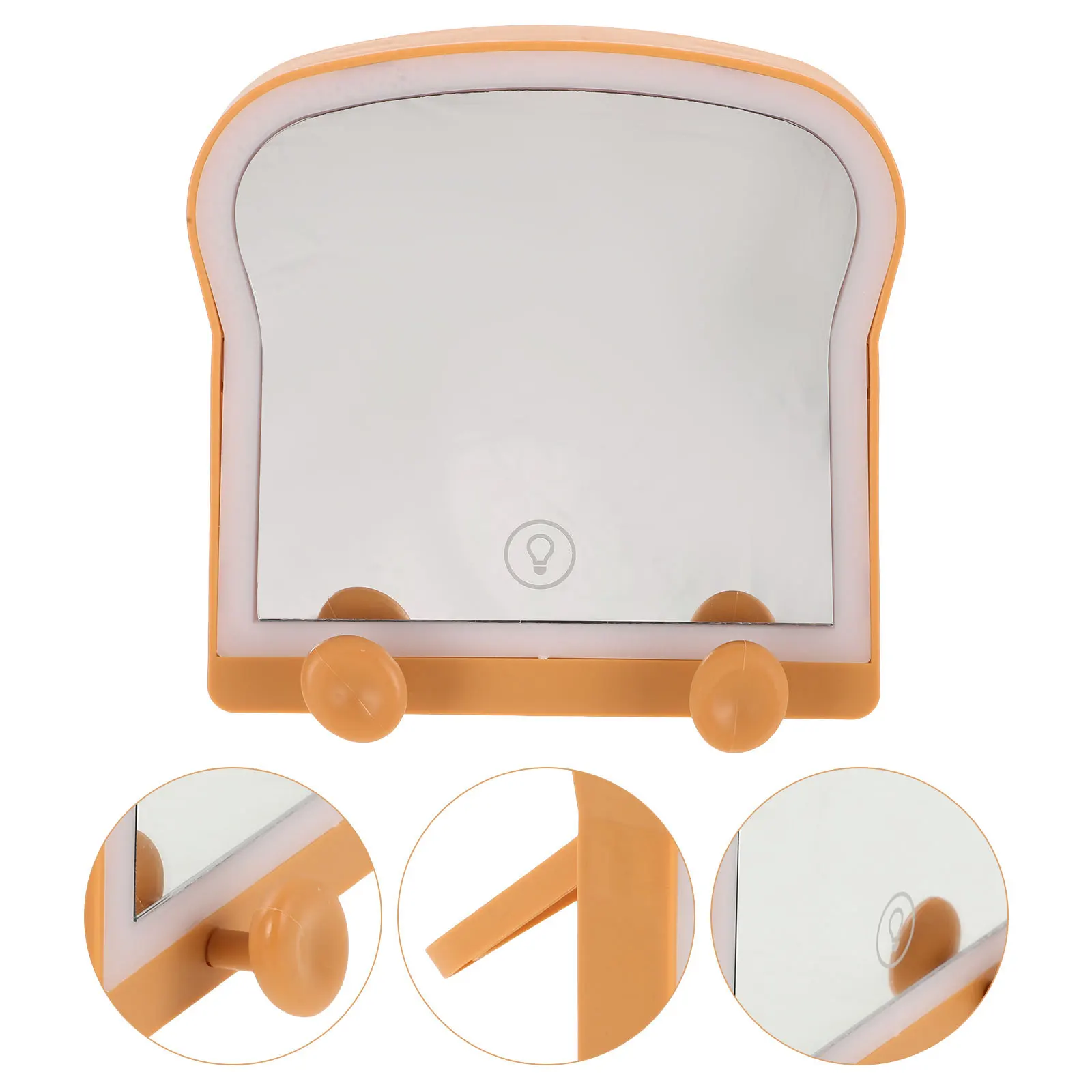 

Clear Desktop Makeup Mirror Tabletop Cute Frame Bedroom Desk Vanity Dressing Table Mirror Dresser Decor Bedroom Accessories