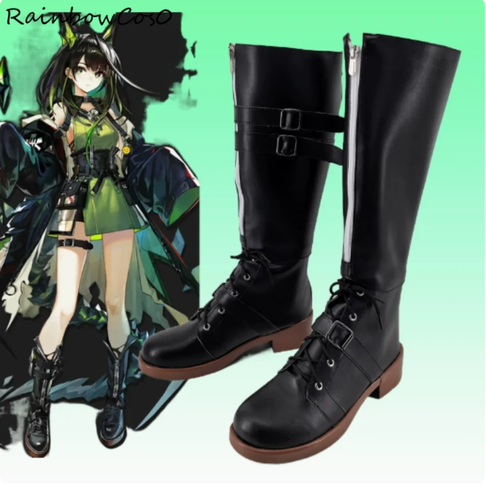 أحذية Mon3tr M3 الفرسان التأثيرية أحذية لعبة أنيمي حفلة الهالوين RainbowCos0 W4759