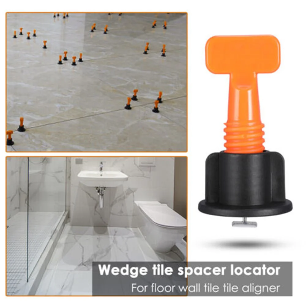 Tile Leveling System Reusable Wedges Construction Flooring Wall Spacer Locator Needle Pin for Wall Floor Tile Laying Leveler