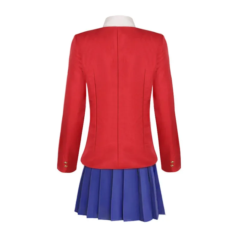 تورادورا! زي الزي المدرسي التايغا النمر × التنين! Aisaka تأثيري الباروكات أنيمي المرأة JK موحدة التنانير sf/1