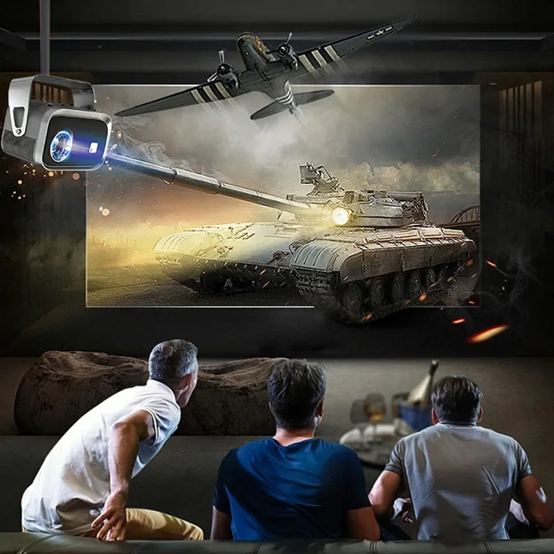 Projetor esperto do cinema do Portable 4K HD UST Android, visão home