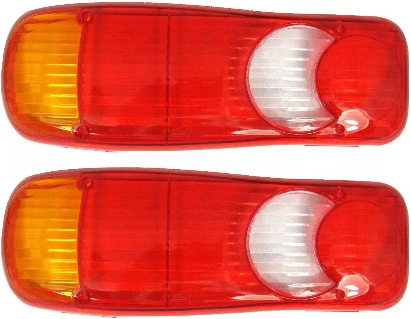 

2pcs Rear Tail Light Teardrop Lens Red Plastic For Fiat Iveco Renault Midlum Nissan Cabstar Volvo FE Bobcat Car Accessories
