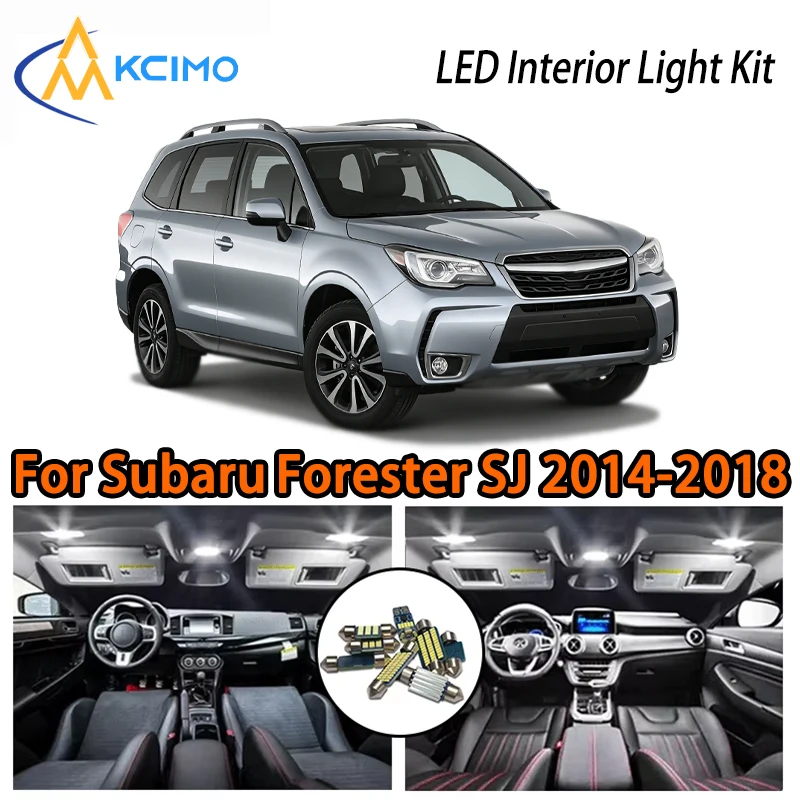 

White Ice Blue Two Colors Choice LED Interior Lights For Subaru Forester SJ 2014-2018, Easy Install Car Mood