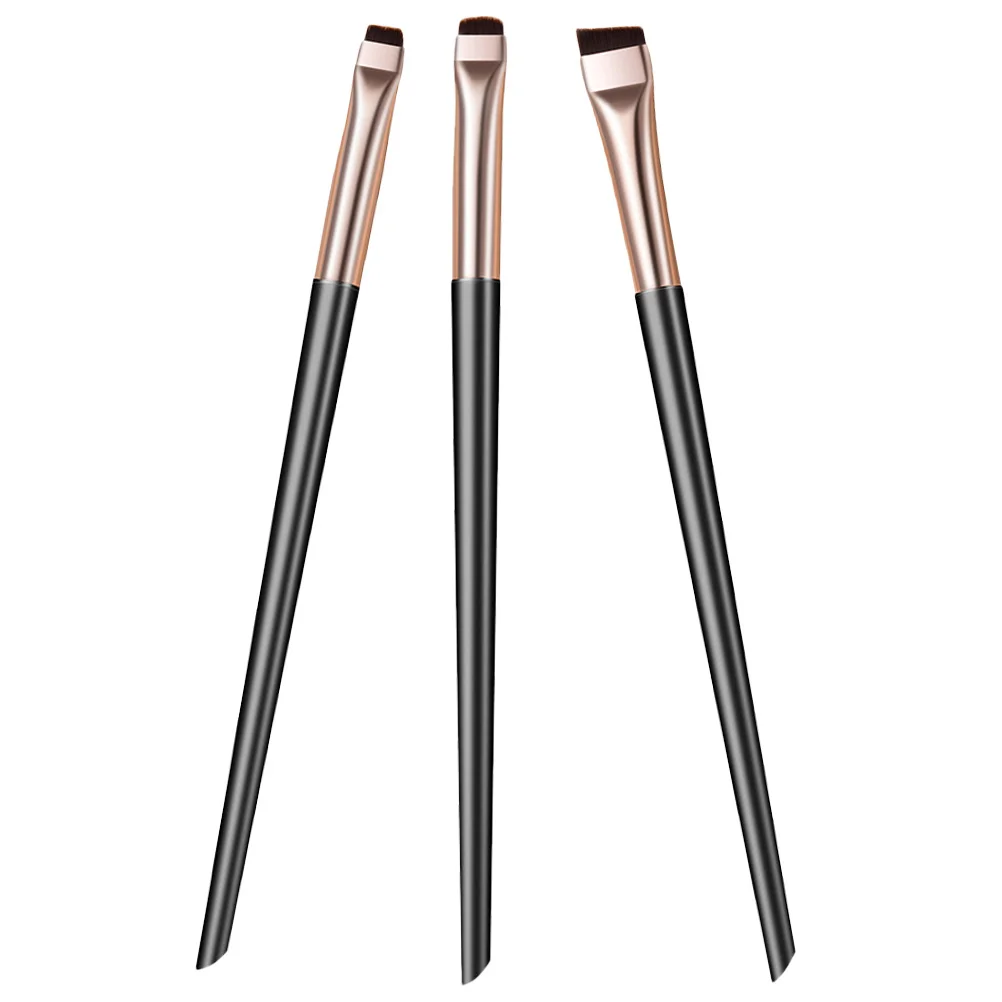 1 مجموعة فرشاة مجموعة السلس الزاوية قضيب أداة لفرشاة المخفي تحت العين الدقة ماكياج العين المهنية المنزل استخدام هدية #2