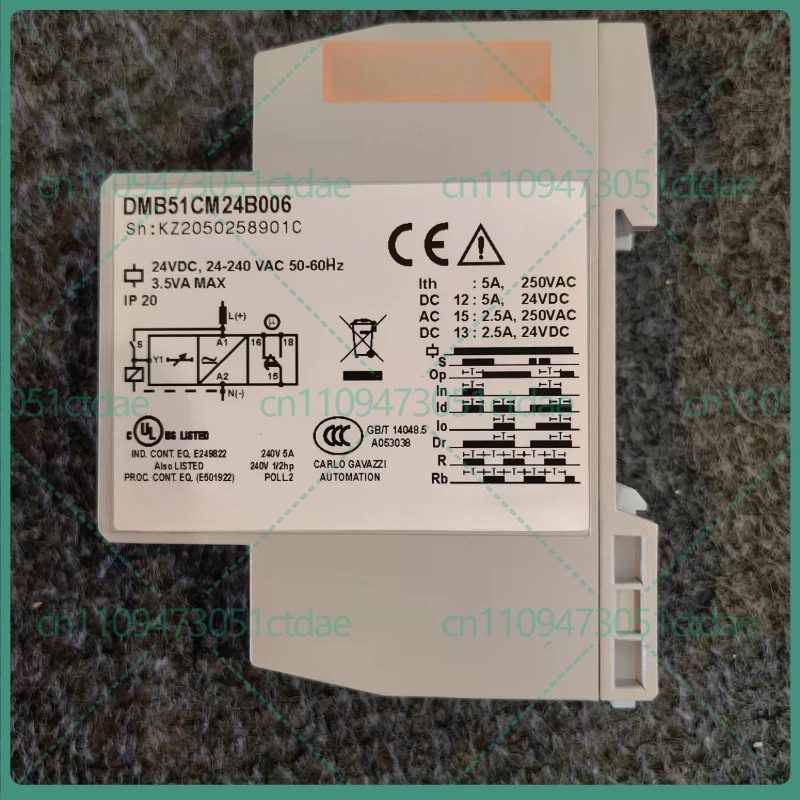 For Carlo Gavazzi DMB51CW24B004 multifunction timer relay DIN rail 12-240V AC DC industrial timing control fitting counterfeit p