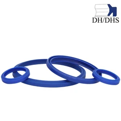 DH DHS 11.2-250mm ID Polyurethane PU Dustband DustProof Piston Rod Ring Shaft Sealing Grooved Hydraulic Cylinder Gasket Oil Seal