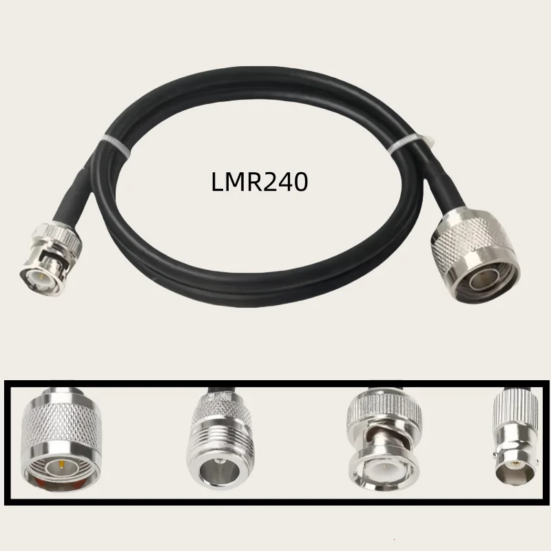 LMR240 Cable N Male to BNC Male Female Adapter LSR240 50-4 LMR-240 50 ohm RF Coaxial Cable