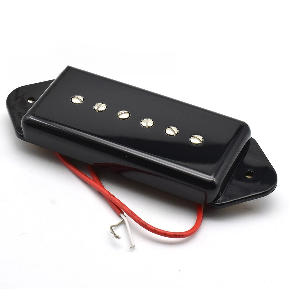 6-String Electric Guitar Pickup P90 Soap Bar Pickup with Ears for LP Guitar, Single Coil Pickup with Alnico 5 Magnets