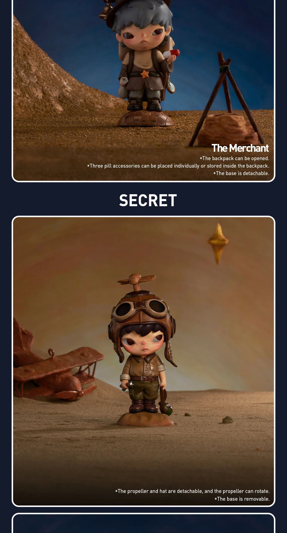 POP MART Hirono Harry Potter Hirono Le Petit Prince Serie Blind Box Spielzeug Mystery Box Überraschungs-Actionfigur Modell Geschenk – Detail 34