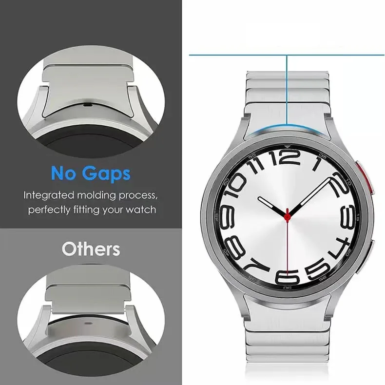 Stainless Steel Strap For Samsung Watch 6 Classic 47mm 46mm 43mm 42 Watch 4/5/6 44mm 40mm Metal band for Galaxy Watch 5Pro 45mm