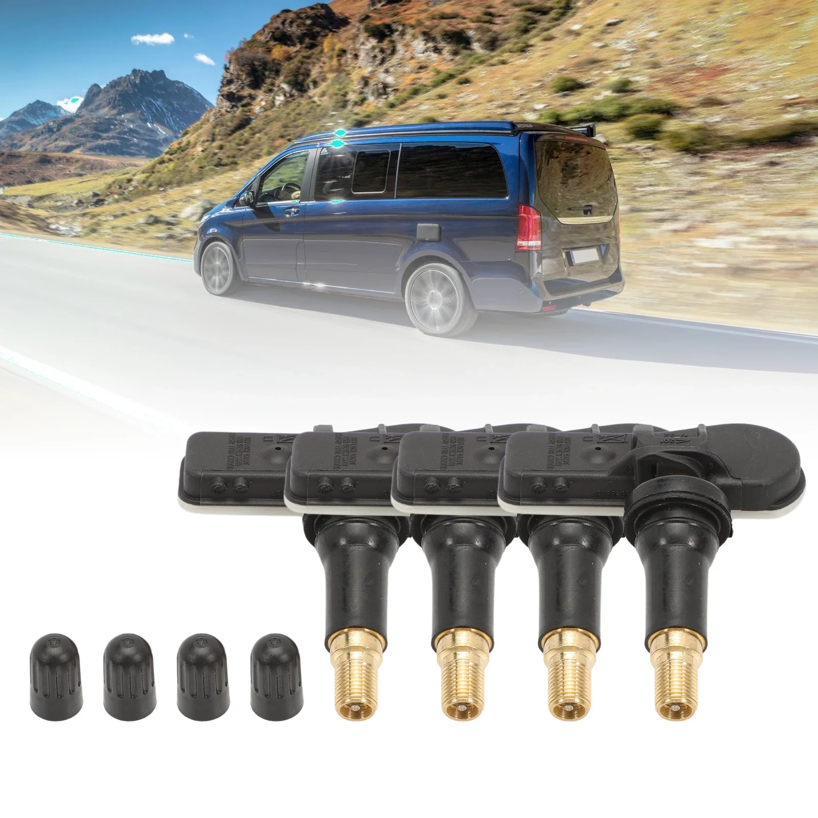 4 PCS Tire Pressure Sensors For V-Class Viano W639 Vito Marco Polo W447 EQV Metris Tyre Pressure Sensor A4479050500 A4479051704