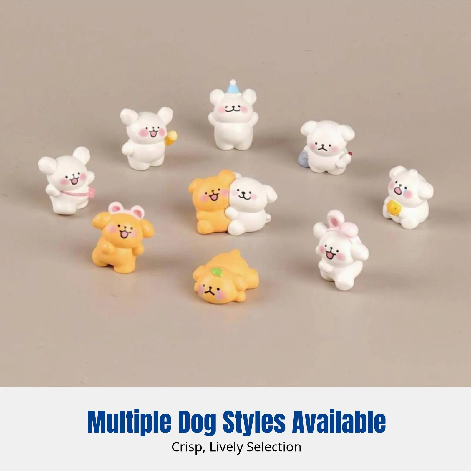 

Настольный декор в виде мультяшной собаки, украшение из смолы, успокаивающий дизайн, для офисного стола, случайный дизайн