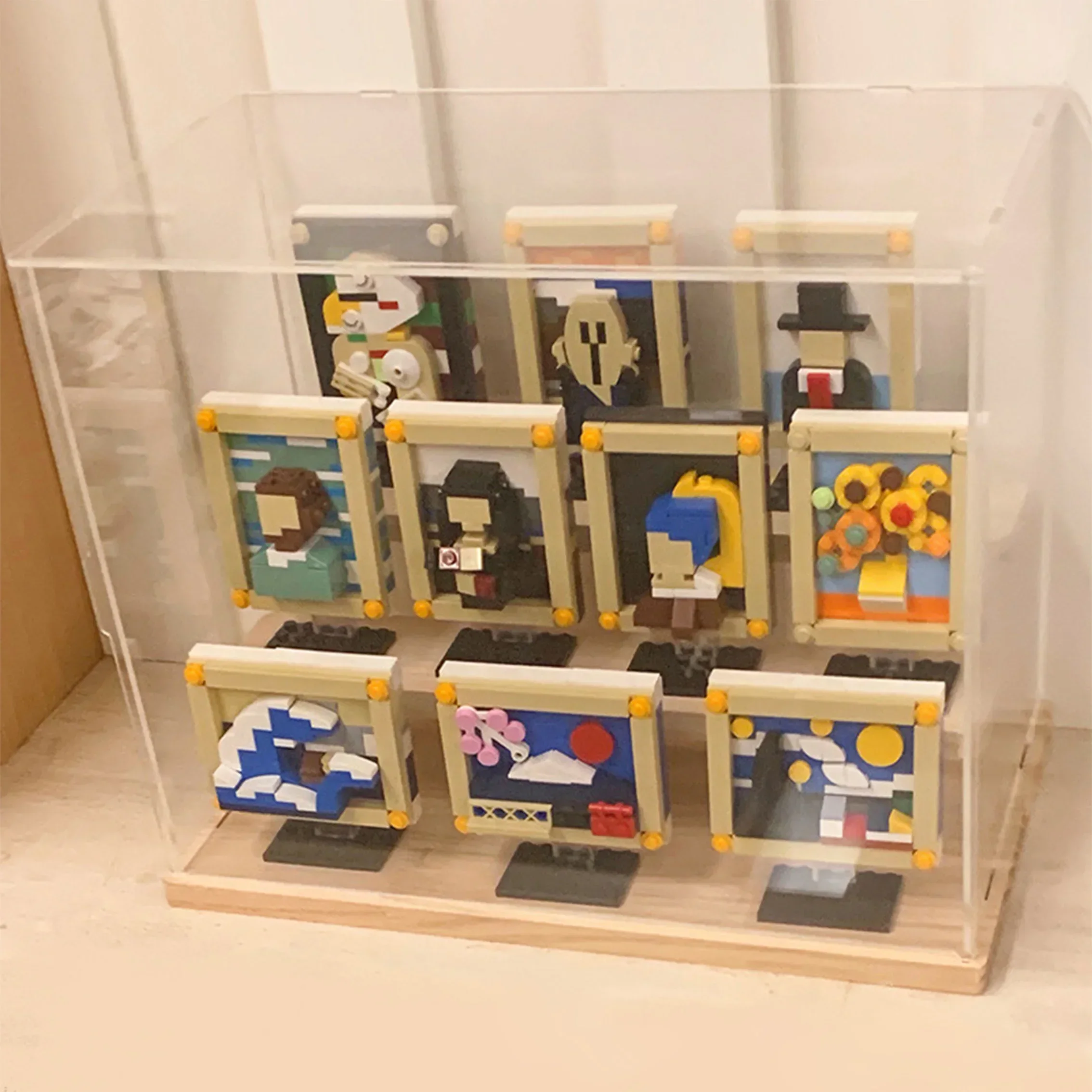 2023 world famous painting art combination to create children\'s educational exercise hands-on ability toy table decoration