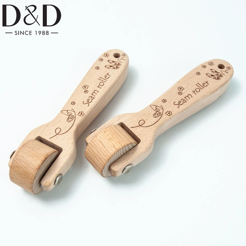 Roulette de couture en bois avec poignée ergonomique, outils de couture, rouleau de joint, rouleau de papier peint, courtepointe, bricolage