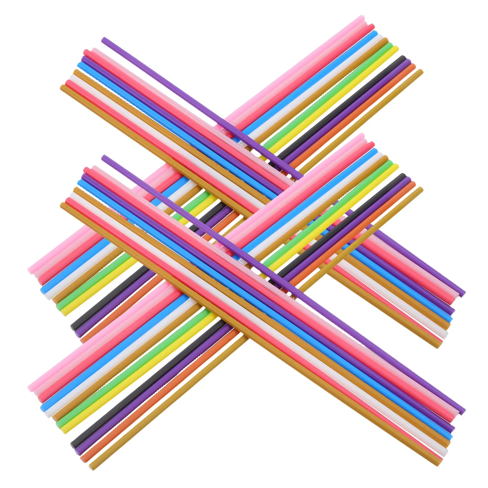 

300 шт. филаментов для 3D-ручек PCL, разноцветные, 5 мм x 15 см, для низкотемпературной печати, для поделок и 3D-принтеров