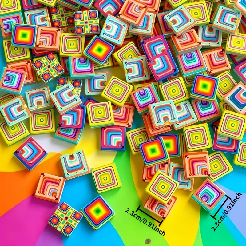 100/200g of Colorful Mosaic Materials, Rainbow Gradient Geometric Square Mosaic Glass Pieces, Suitable for Various Mosaic Creative Crafts, Home Decoration Transformation, and Children's Art Collages