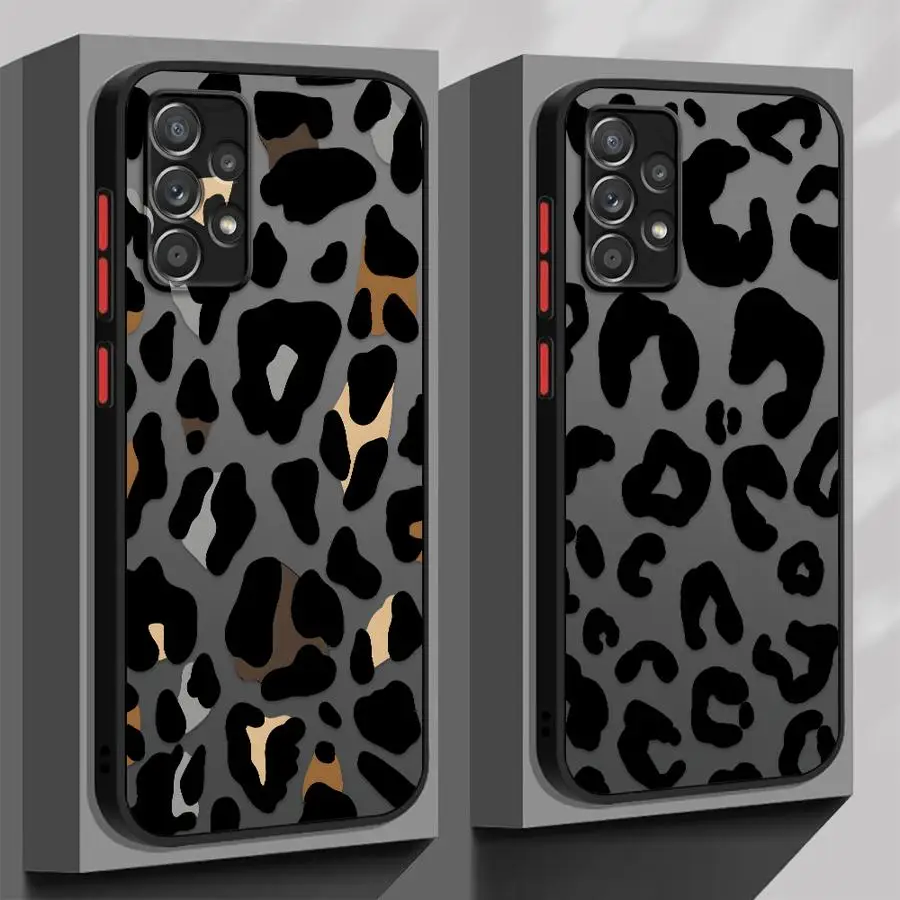 

Мягкий чехол для телефона Samsung Galaxy A02 A03 A20 A12 A16 A11 A15 A05 A50 A13 A30 A06 Leopard Art