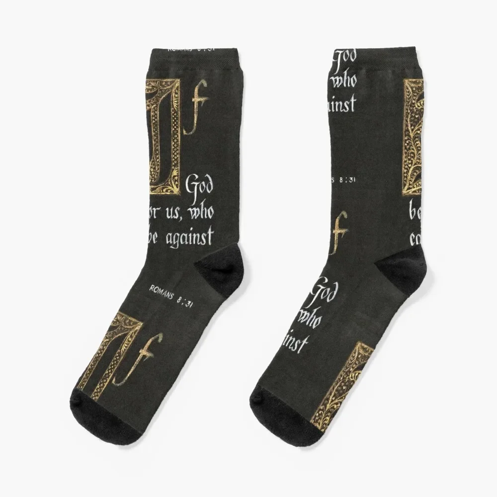 Hand Lettered Saint Paul Scripture Socks kids basketball Socks Male Women's