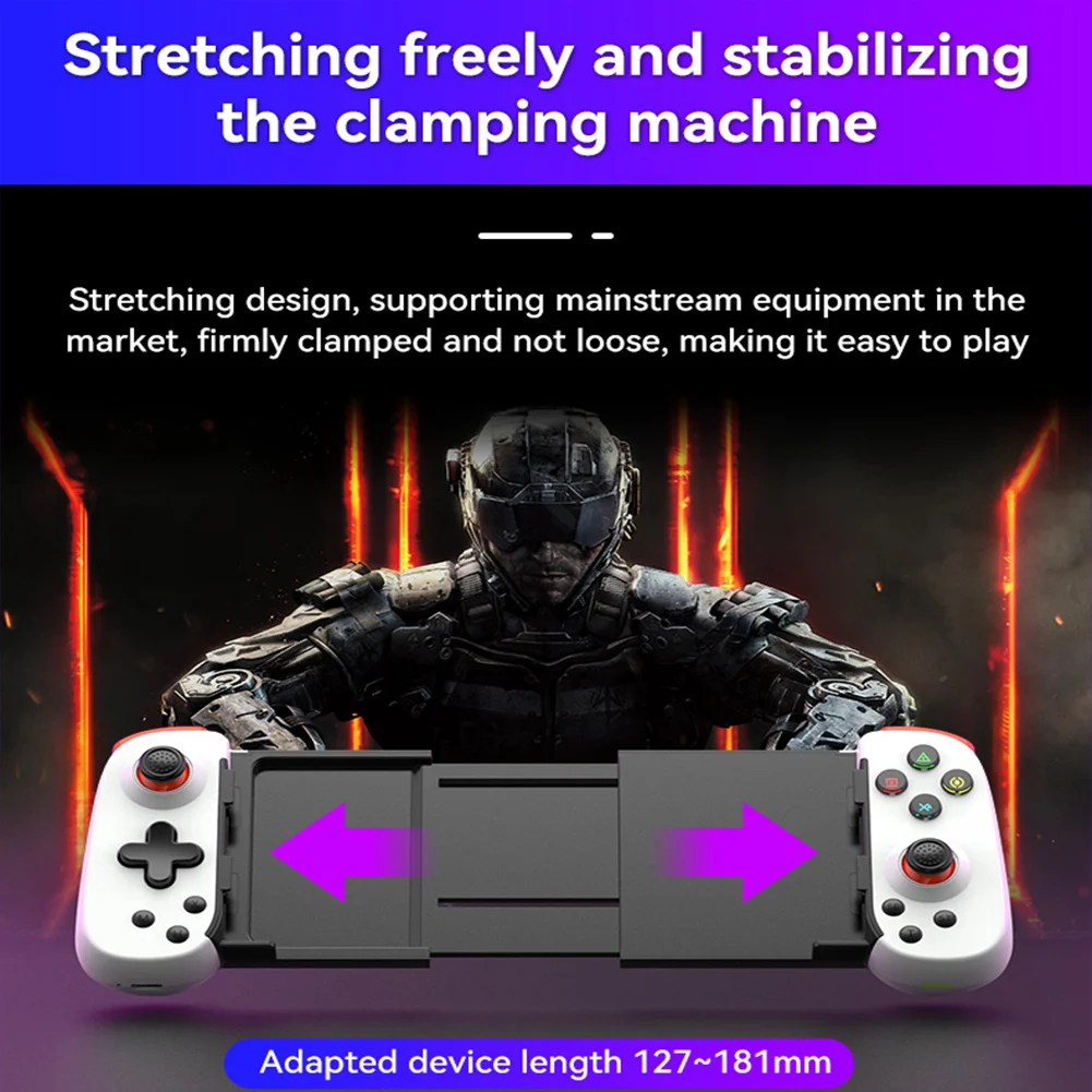 Extendable Wireless Gamepads Gaming Controller Handle Pad for Android IOS Smartphones PC Game Accessoires