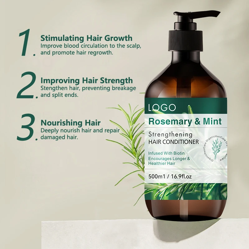 Rosemary Mint Strengthening Conditioner With Biotin Cleans And Helps Strengthen Fragile And Damaged Hair