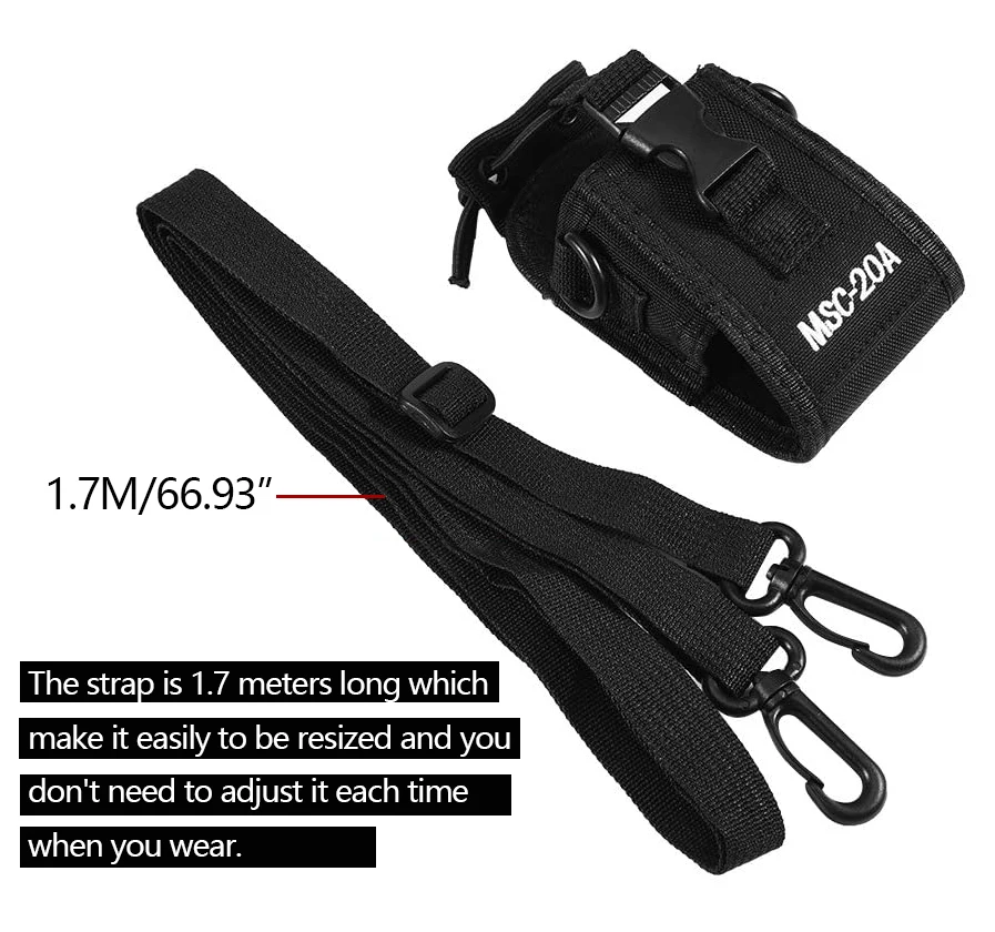 Walkie Talkie Tactical Bag Baofeng UV-5R Nylon Radio Case Outdoor Pouch Pocket For Quansheng UV-K5 UV-K6 Two Way Ra