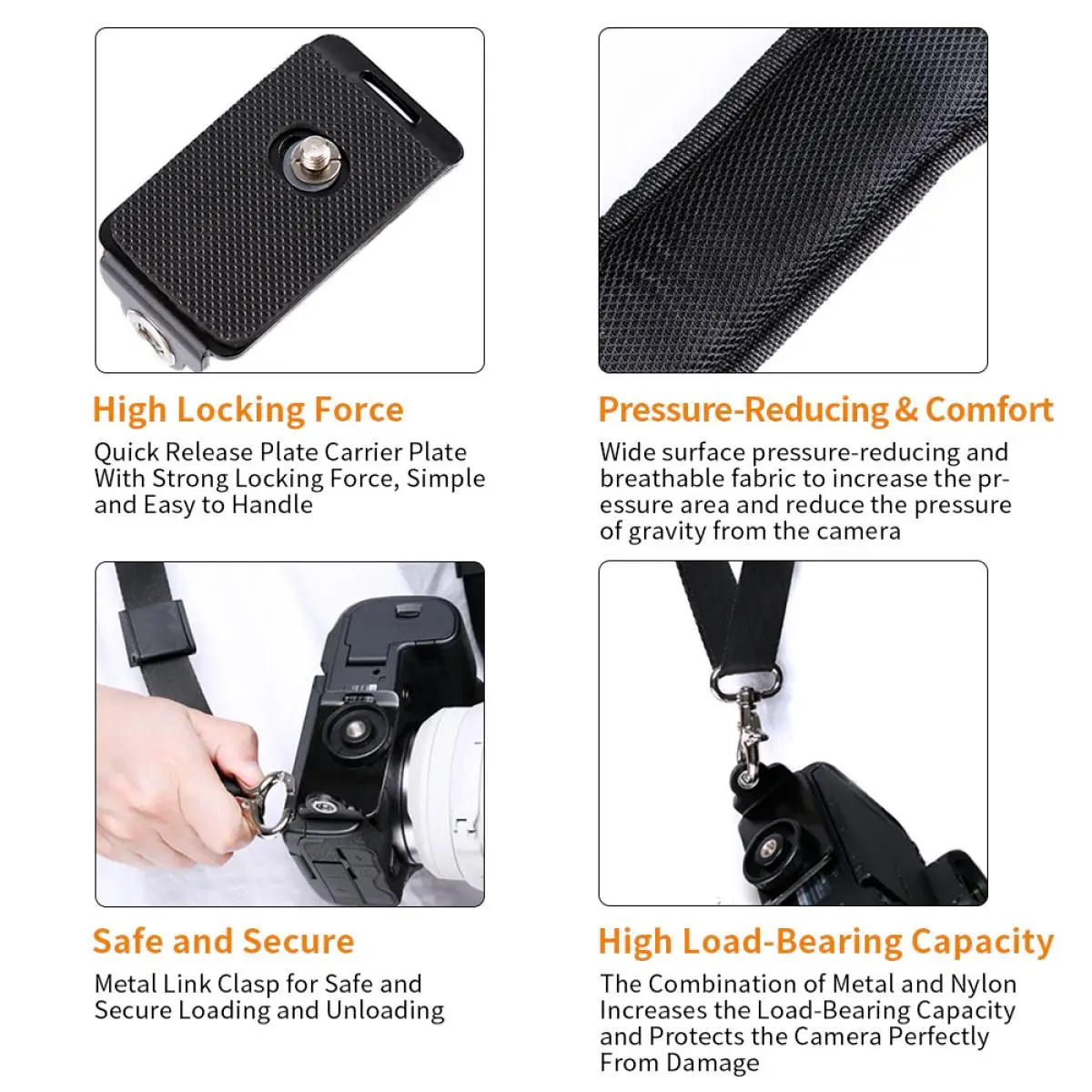 K&F Concept Dual Digital Camera Strap Adjustable Double Shoulder Quick Release Camera Strap Camcorder Straps For DSLR SLR Rope