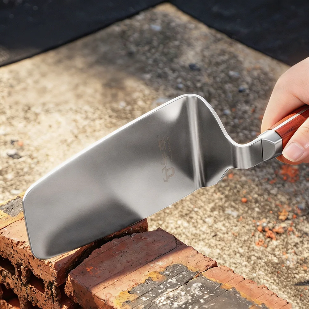 Stainless Steel Brick Knife One Piece Double Sided Thickened Masonry Trowel For Wall Cutting Plastering Bricklaying Hand Tool