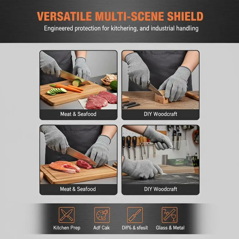 1 Pair High Strength Anti Cut  - огляд і ціна Garden Gloves