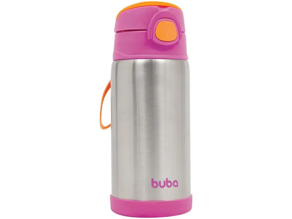 Thermal Bottle with Straw and Lid 400ml Buba Rosa