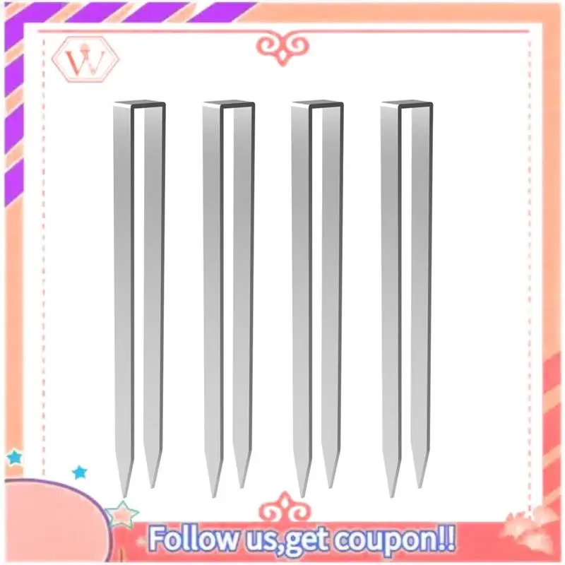 at84-ローズアーチグラウンドアンカー、ローズアーチ固定用4個セット、u字型合金鋼グラウンドアンカーシルバー