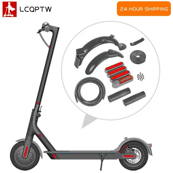 For Xiaomi Mijia M365 Pro Pro2 1s Elétrico Scooter Pneu Respingo Traseira Guarda Fender Reparação Kit Substituições Accessories