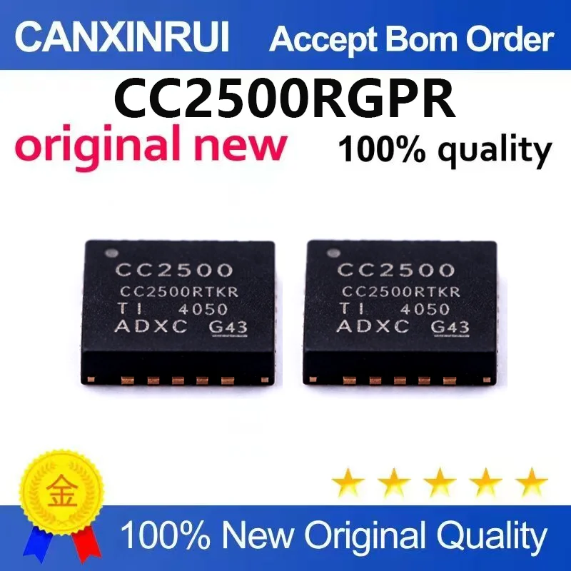 （5pcs-10pcs）Brand new original CC2500RGPR QFN-20 2.4GHz RF wireless transceiver chip